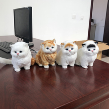 可爱猫毛绒玩具仿真会叫的猫公仔1