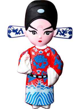 京剧脸谱冰箱贴软磁吸力强