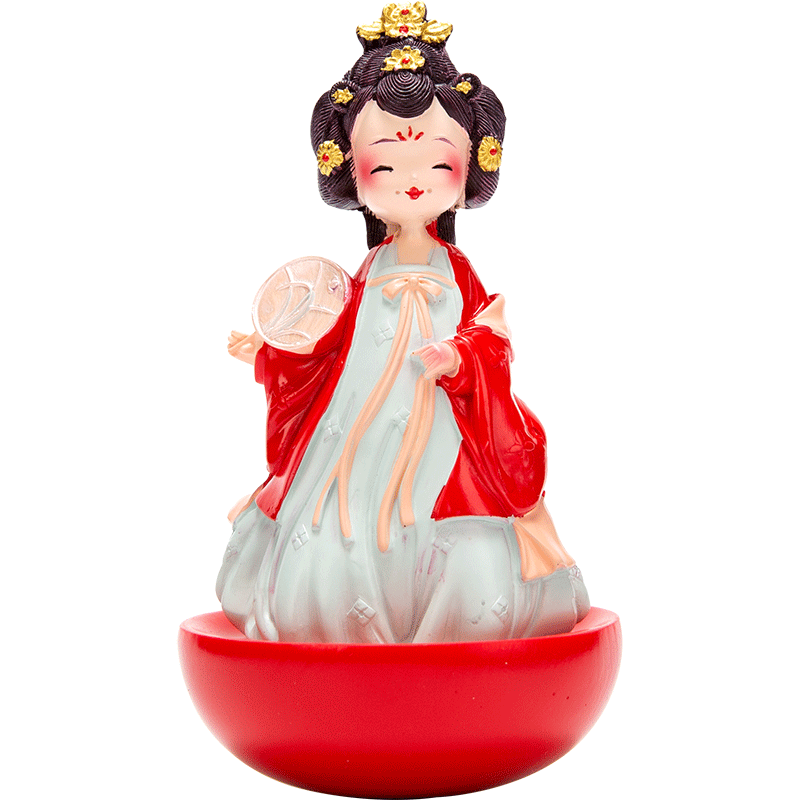 陕西特色不倒翁小姐姐人偶摆件西安纪念品文创娃娃中国风小礼品