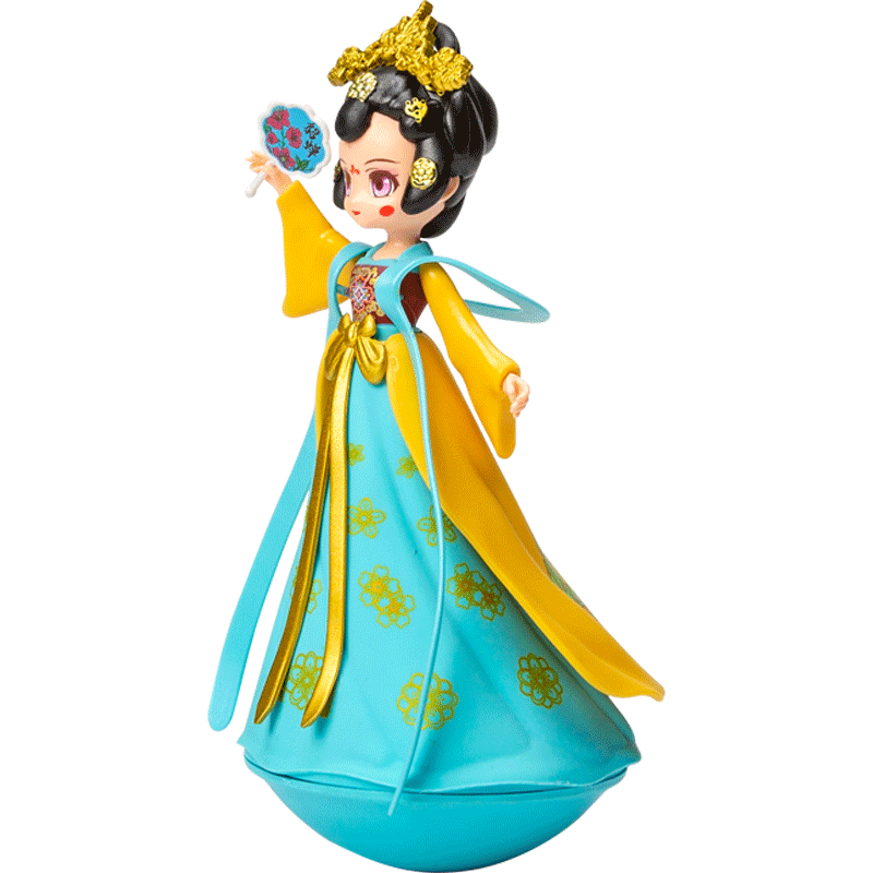 不倒翁娃娃四大美女搪胶不易碎