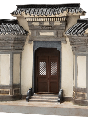徽派建筑新中式桌面摆件