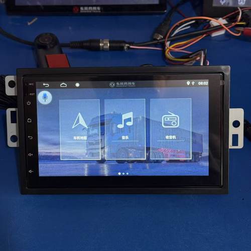 适用东风天龙KL 天锦KR货车24V行车记录仪倒车影像原厂导航显示屏