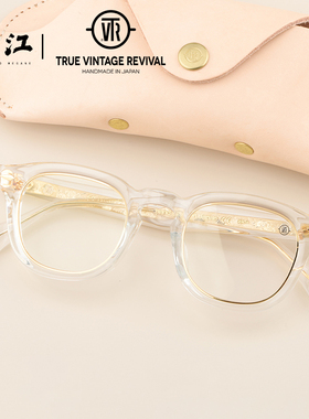 TVR 504 眼镜美式复古日本手工板材玳瑁色男女百搭近视框光学镜架