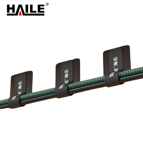 HAILE 魔术贴扎带黑色10条装 ZD-H303510 1袋