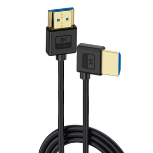 HDMI2.1版8K高清线超细极软弯头4K144hz电脑显卡显示器高刷连接线