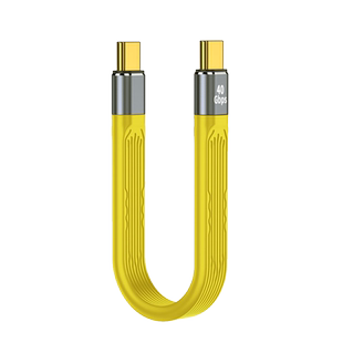 双头typec数据线超短PD100W快充USB3.2延长线type-c OTG公对母口雷电4固态移动硬盘线CTOC全功能传输线40Gpbs