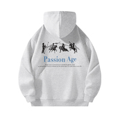 潮牌印花连帽卫衣 男女同款