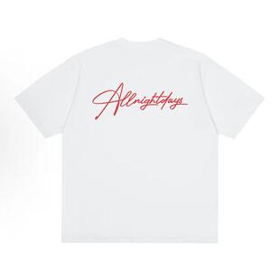 SMILE ISLAND 美式字母logo复古手绘涂鸦花体印花嘻哈宽松短袖T恤