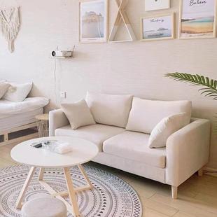 卧室双人沙发小户型公寓北欧简约现代经济型出租房客厅网红小沙发