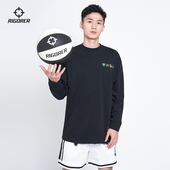圆领 潮流刺绣上衣2023新款 准者斗法长袖 T恤跑步运动透气投篮时尚