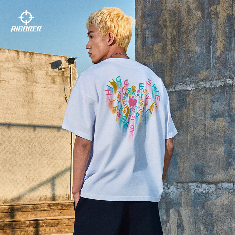 准者运动T恤短袖男女春夏新款纯棉休闲印花潮流透气吸汗跑步上衣