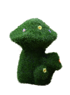 绿植仿真蘑菇草坪房地产小区摆件