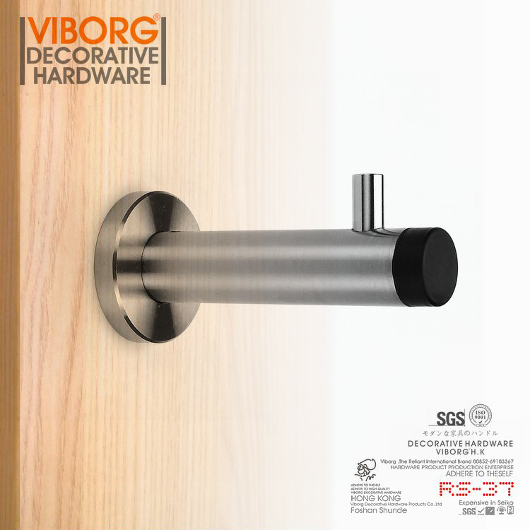 带挂钩门挡实心304不锈钢重约116克