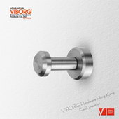 V域堡 衣钩304免打孔酒店壁挂浴室卫生间厨房玄关创意单钩挂衣钩