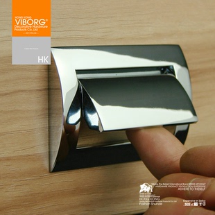 域堡 衣柜内抽屉拉手薄拉手浴室柜书柜厨柜家具活动把手742