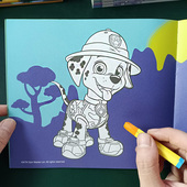 汪汪队画画本涂色书幼儿园宝宝涂鸦填色图画描绘本绘画册儿童玩具