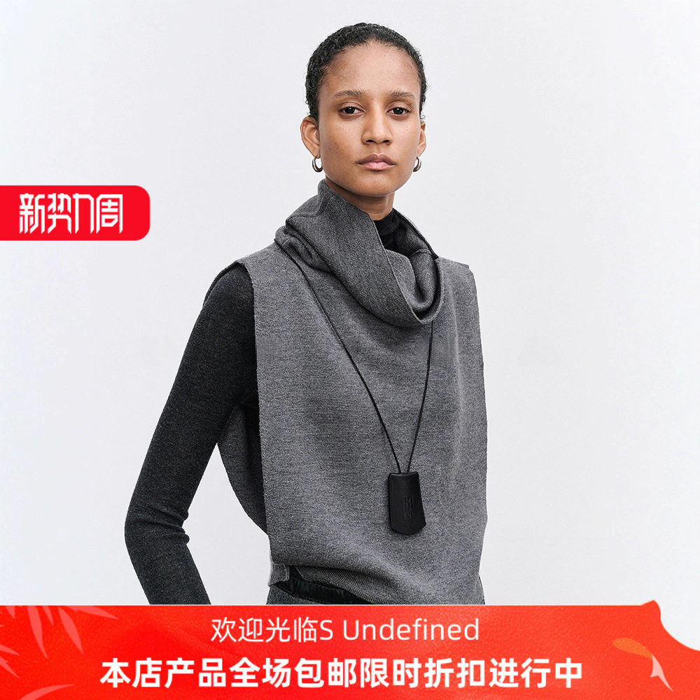 TH～ROW  小众叠穿R0W时髦造型解构式羊毛双层针织叠穿马甲背心女,女装/女士精品,马夹,淘宝优惠券,粉丝福利购,淘宝优惠卷