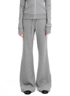 Th~ Row【赵露思同款】醋酸羊毛分割结构显瘦休闲运动微喇裤