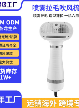跨境电动宠物吹风梳一键