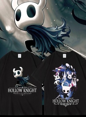 空洞骑士游戏HollowKnight周边印花短袖夏纯棉宽松圆领T恤男女bf