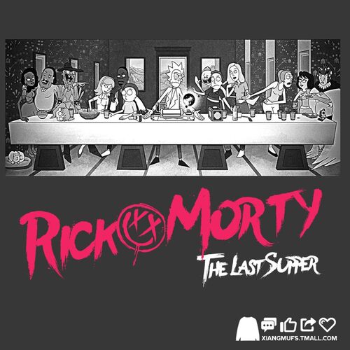 动漫油画二次元瑞克莫蒂morty