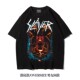 欧美金属slayer杀手乐队联名潮周边纯棉宽松oversize圆领落肩T恤