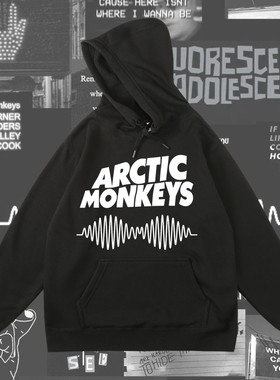 潮牌街头英伦摇滚北极猴Arctic Monkeys乐队连帽衫卫衣秋冬男女