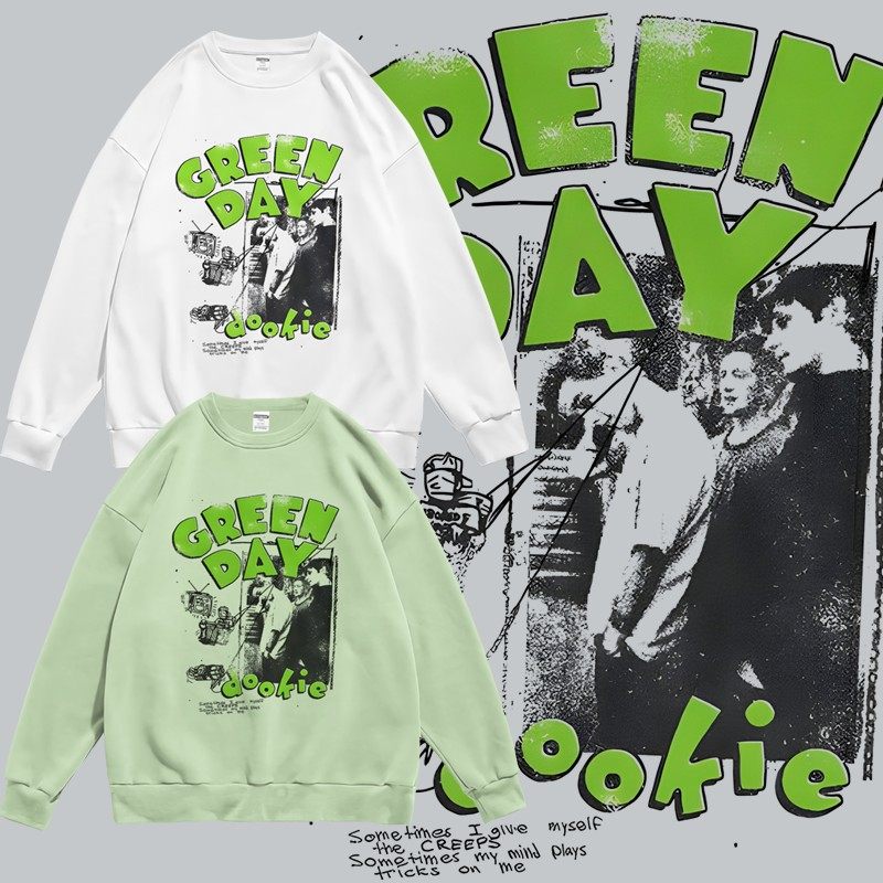 潮流圆领宽松套头卫衣