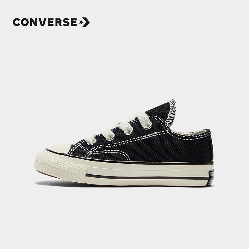 converse/匡威儿童鞋1970S低帮帆布鞋休闲运动鞋男女童弹力带板鞋