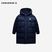 Converse匡威男童长款 加绒加厚防风休闲外套 儿童装 羽绒服冬季 新款
