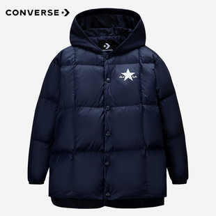 Converse匡威男童短款羽绒服冬季新款儿童装大童加绒加厚保暖外套