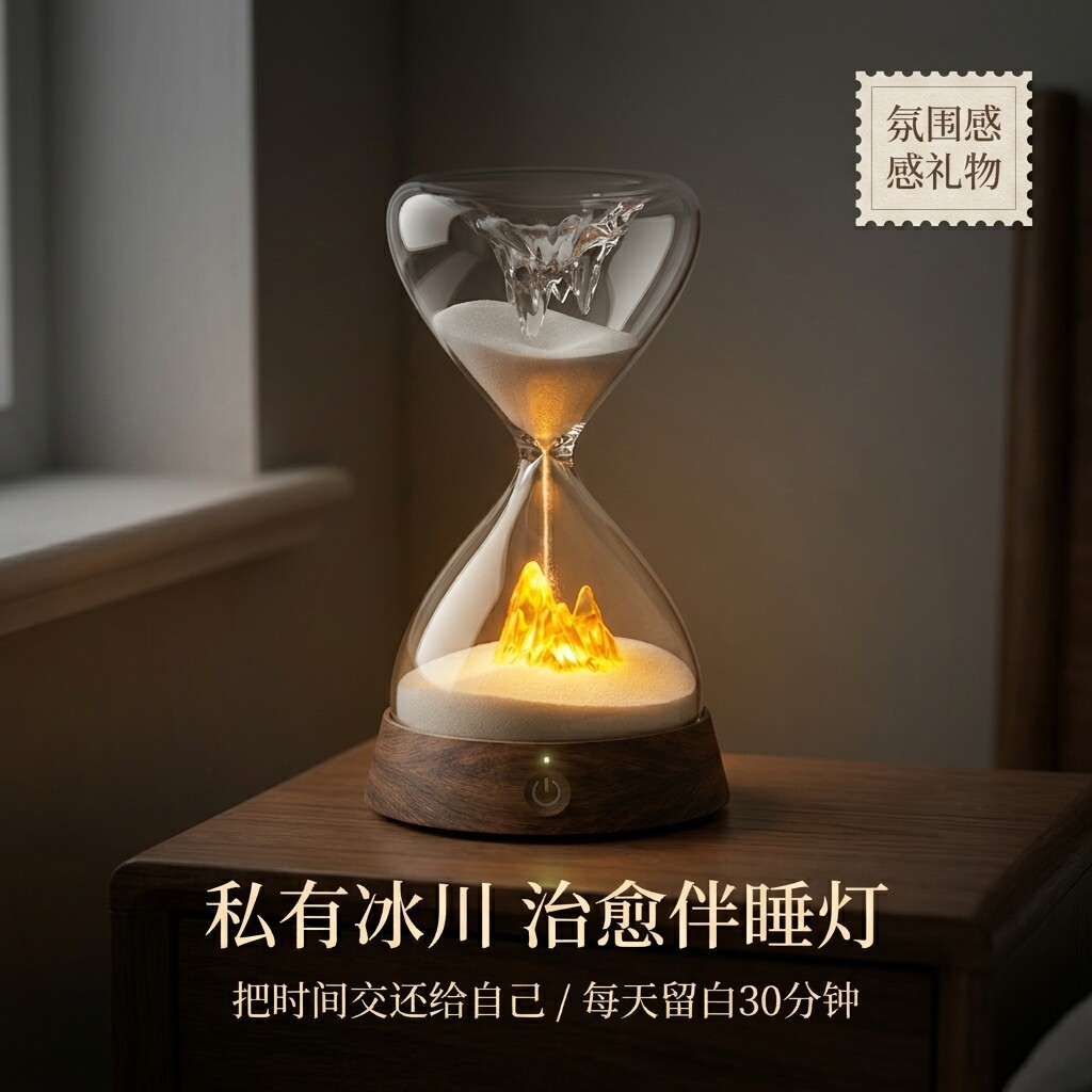 沙漏灯伴睡倒计时器小众高级创意氛围感生日礼物送男女生朋友闺蜜