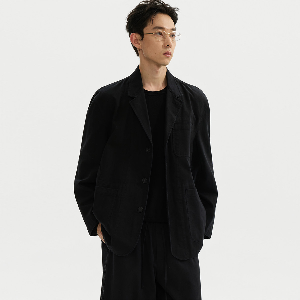 ESAT 枪驳领多片式休闲水洗工装西装外套,男装,休闲西服,淘宝优惠券,粉丝福利购,淘宝优惠卷