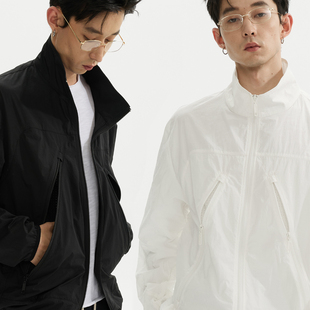 ESAT 双色立领廓型大口袋防晒休闲外套