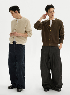 ESAT 双色简约基础毛衣开衫外套