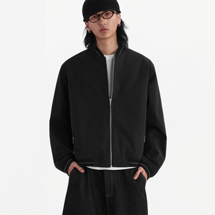 ESAT 棒球领线迹轻薄宽松夹克外套