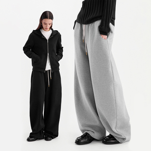 ESAT 双色简约基础松弛弯刀休闲运动卫裤