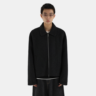 ESAT 25SS 羊绒毛双面呢翻领夹克外套