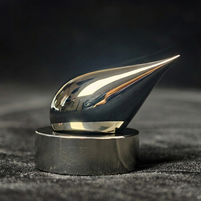 锆基非晶合金水滴|纯钛底座|可能是世界上最光滑的水滴