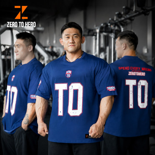 ZEROTOHERO健身短袖简约百搭T0系列休闲潮流宽松纯棉T恤