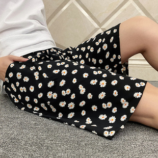 女夏老人休闲家居短裤 纯棉绸奶奶舒适睡裤 可外穿 五分裤 老太太薄款