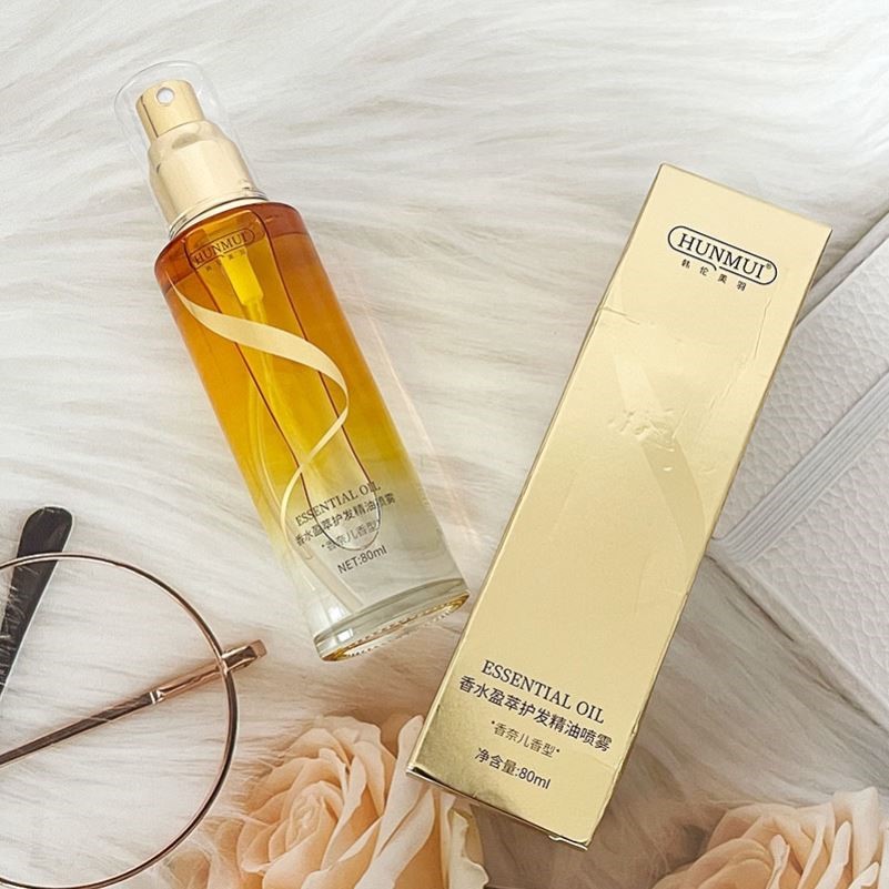 韩伦美羽香水盈萃护发精油喷雾补水修复改善毛躁顺滑护发精油喷雾