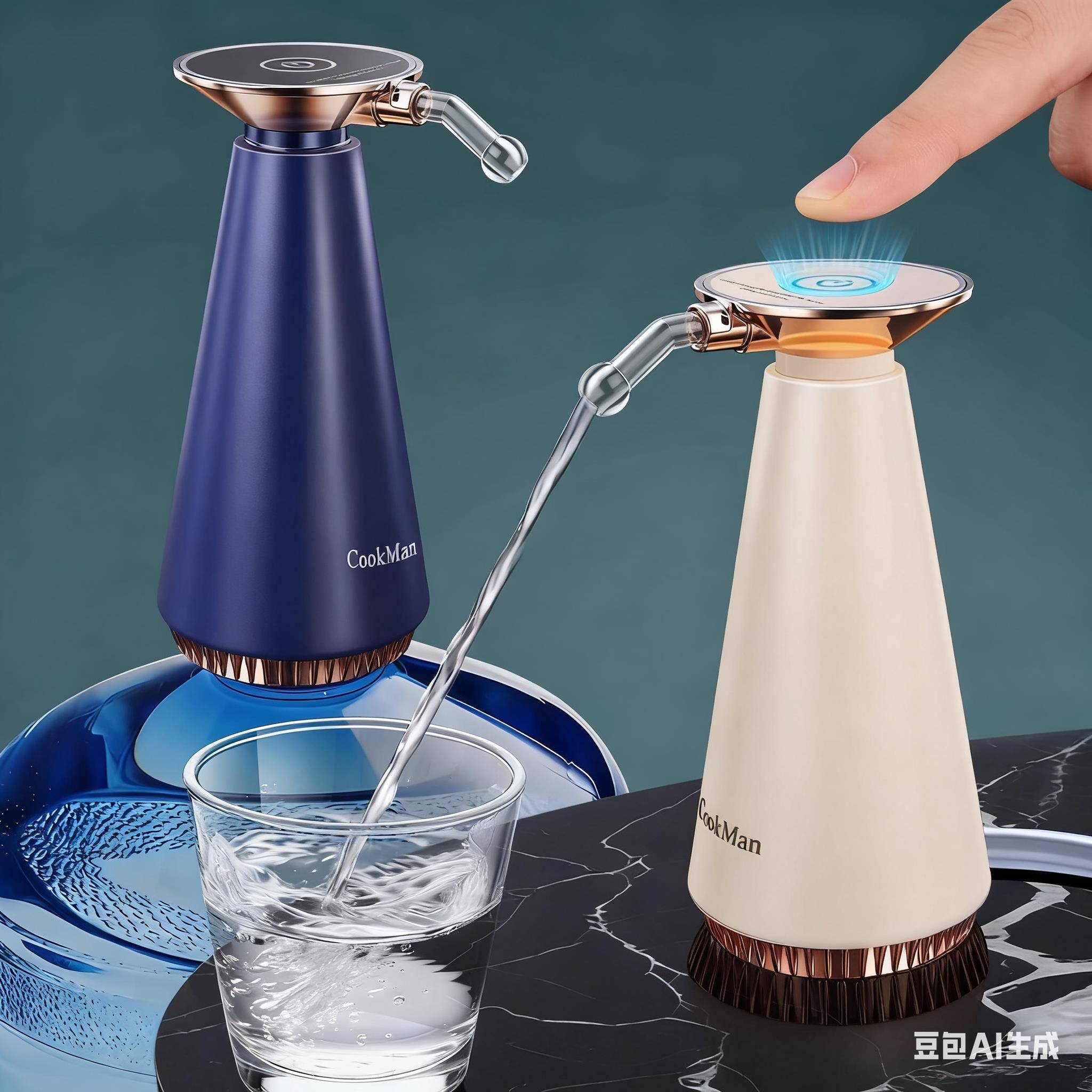 德国桶装水抽水器桌桶两用台面电动压水器饮水机定量吸水泵出水器