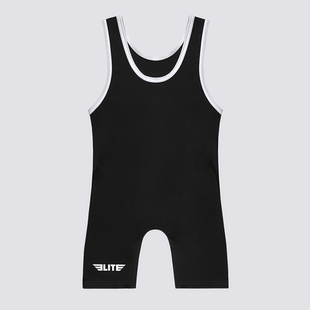 男款素色比赛训练服连体背心户外骑行紧身衣速干健身举重摔跤服