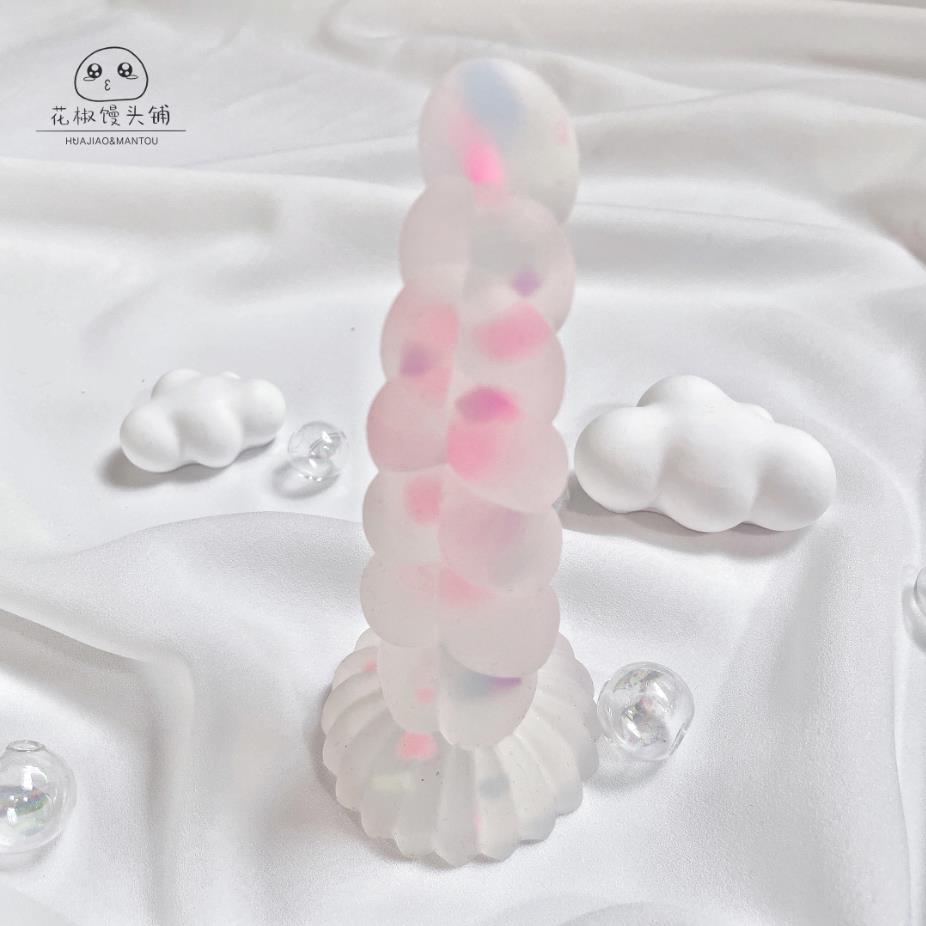 超软水晶异形阳具女用自慰器假阴茎高潮棒男gay用肛塞后庭扩肛器