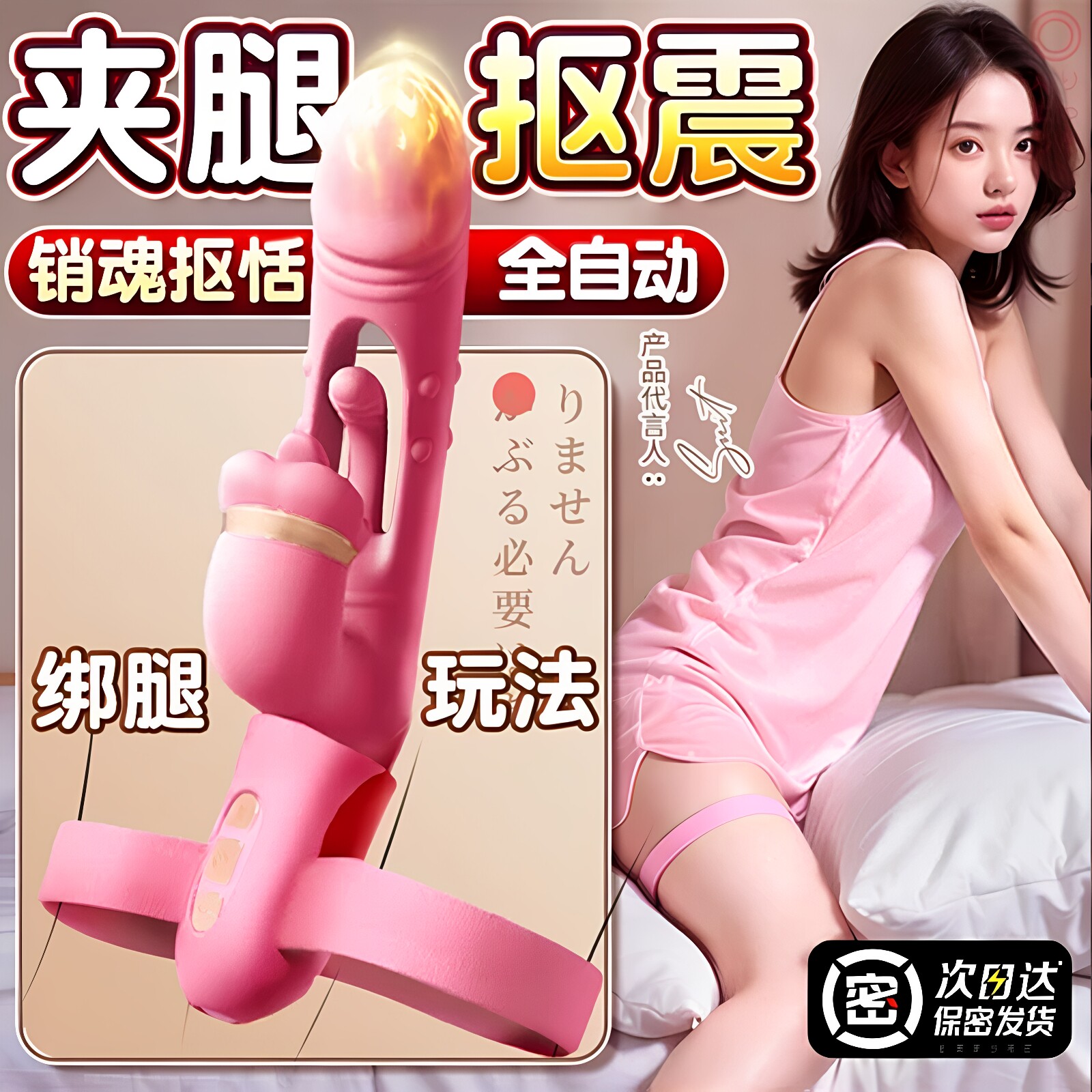 全自动女用炮机震动棒绷带捆绑抽插私处阴道自慰器高潮神器打桩机