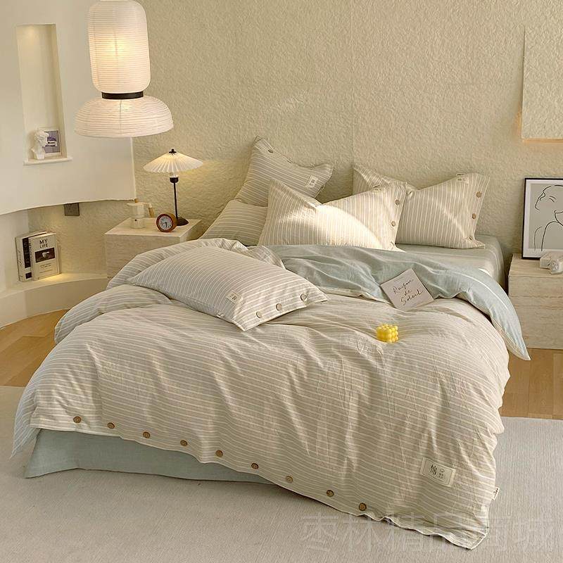 正品麻纯棉床单被套四感件春套10全0棉亲肤水洗床笠款防滑床上秋4,床上用品,床品套件/四件套/多件套,淘宝优惠券,粉丝福利购,淘宝优惠卷