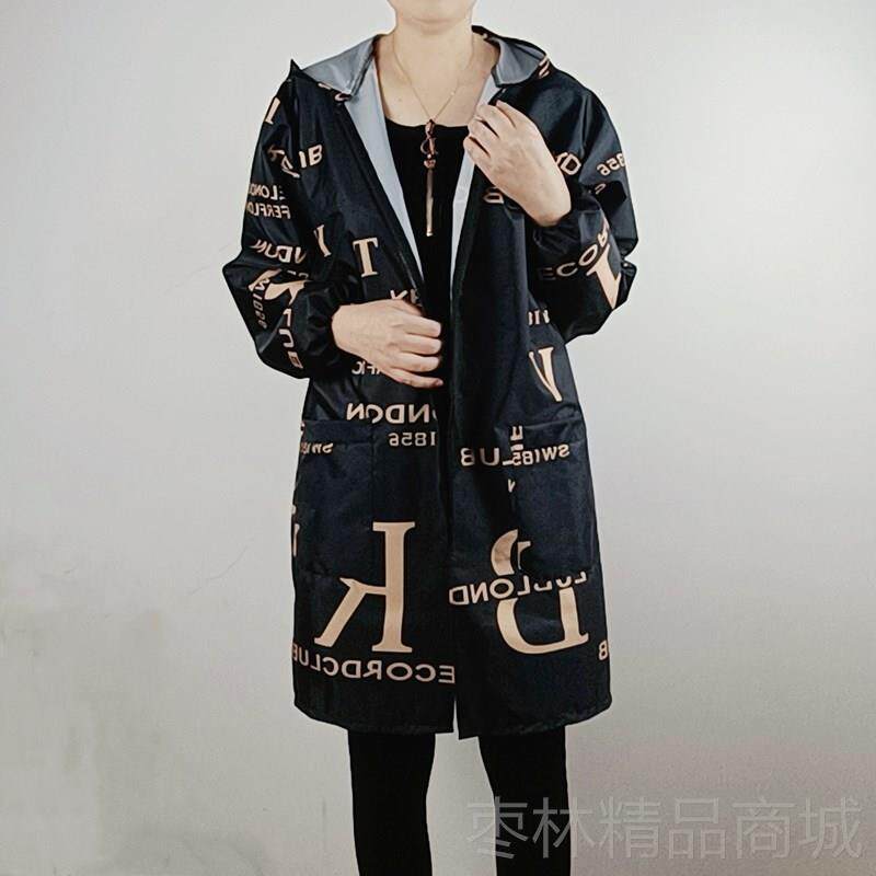 正品拉链时衫男女成人女厨房长袖围裙防水罩罩衣连帽韩式尚居家工