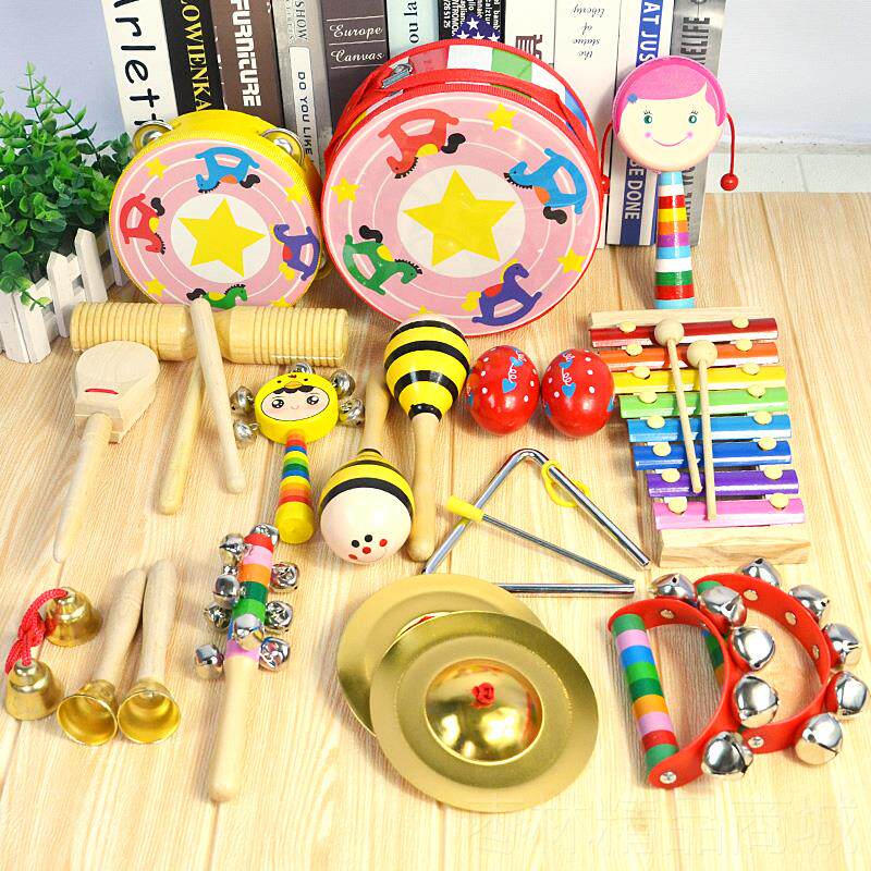 正品奥尔夫打击乐器套装童音乐器材响板碰铃儿大手鼓早教全儿园教