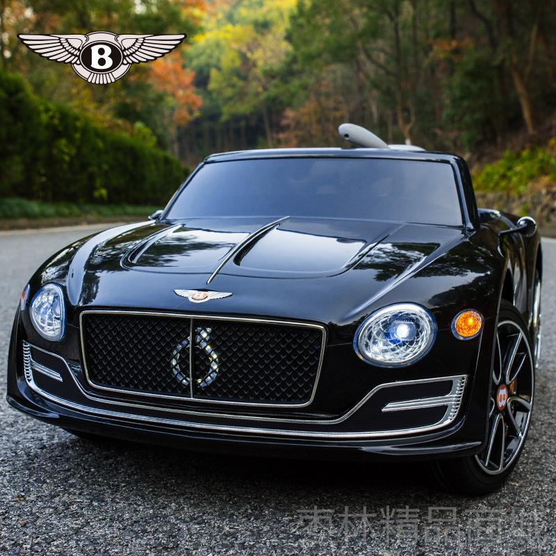 正品四RS宾利儿童电动人四轮摇车摆驱遥控男女玩具车可坐宝宝生日